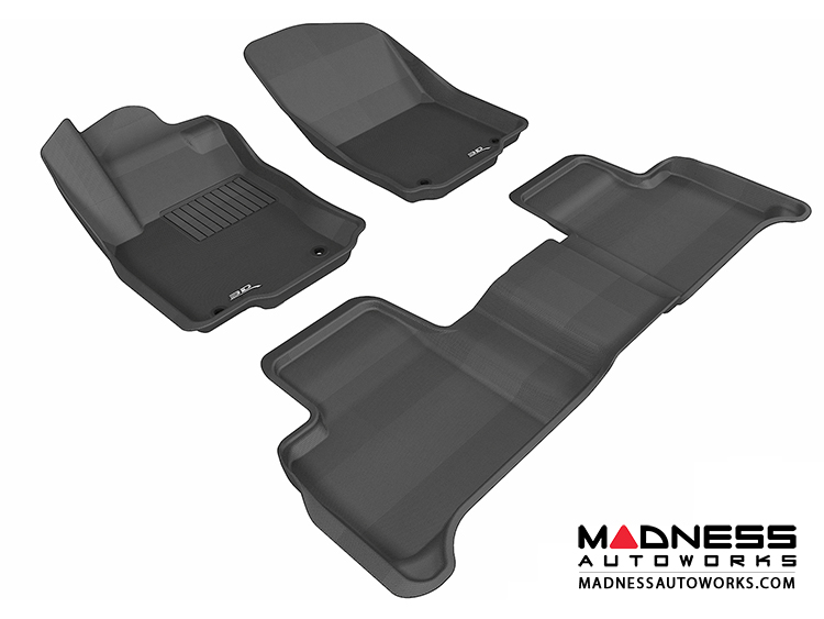 Mercedes Benz ML-Class (W166) Floor Mats (Set of 3) - Black by 3D MAXpider